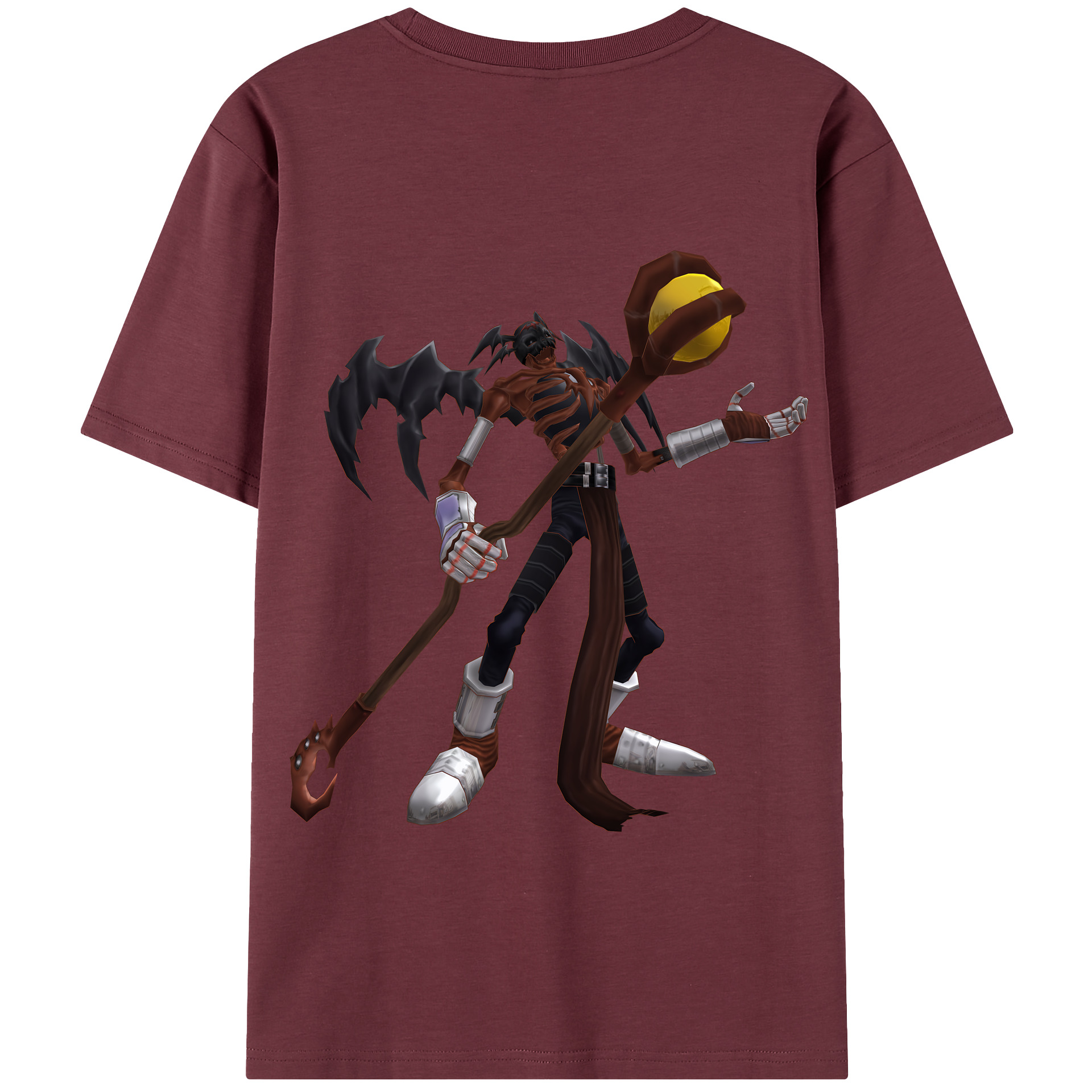 （画像用） Digimon デジタルモンスター/デジモン 綿100％半袖Tシャツ（背面プリント）
